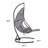 Cidney 1 Person Egg Chair with Stand-303207687
