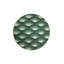 Tapis tissé à motif de disques verts-1914743596