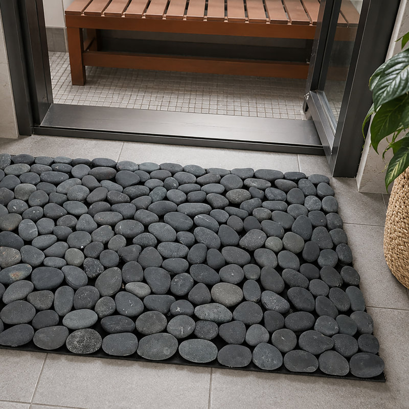 Briahnna Non-Slip Doormat, Black