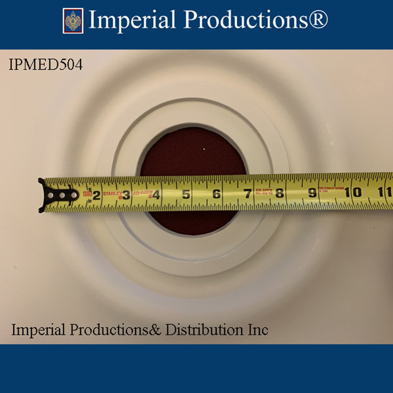 Médaillon de plafond impérial, H 1,5 po x l 32 po x P 32 po