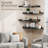 4 Tier Corner Floating Shelves Set of 4, Rustic Pine Wood Corner Shelves for Wall Storage and Decor, L-Shaped Corner Wall Mounted Shelf for Bedroom, Living Room, Bathroom, Kitchen and more-1319647379