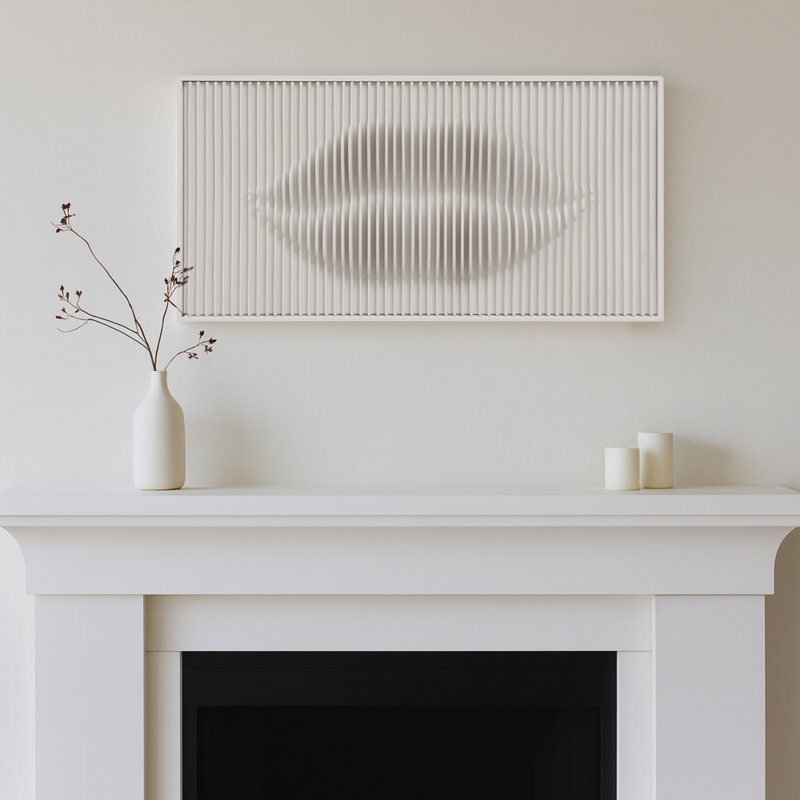 Artistique dimensionnel, décoration murale et boîte-cadre en forme d'ombre , H 12 po x l 24 po x P 3 po, Baiser