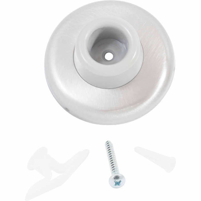 Tour de lit concave en zinc, Nickel satiné