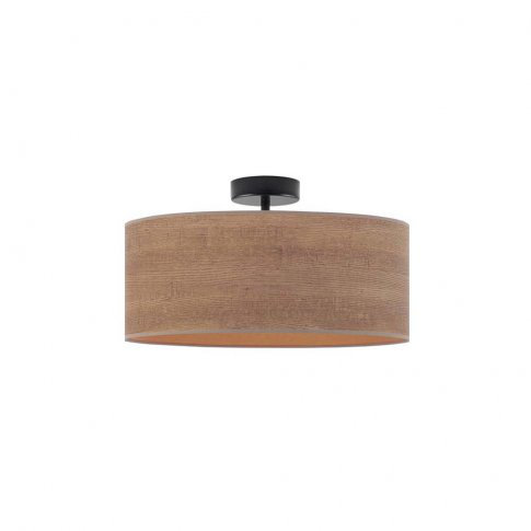Bishesh Fabric Semi Flush Mount, Khaki