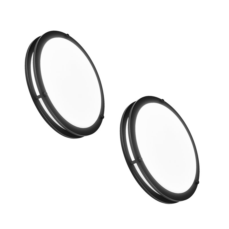 Plafonnier encastré à DEL Hanz sélectionnable 2700K, 3000K, 3500K, 4000K, 5000K, H 3,3 po x l 13 po x P 13 po, Nickel brossé