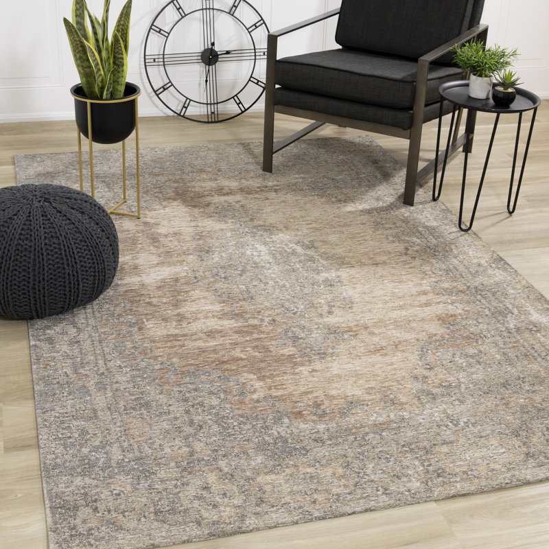 Tapis de sol à motif antidérapant Lirien, Rectangle 5 pi 1 po x 7 pi 7 po