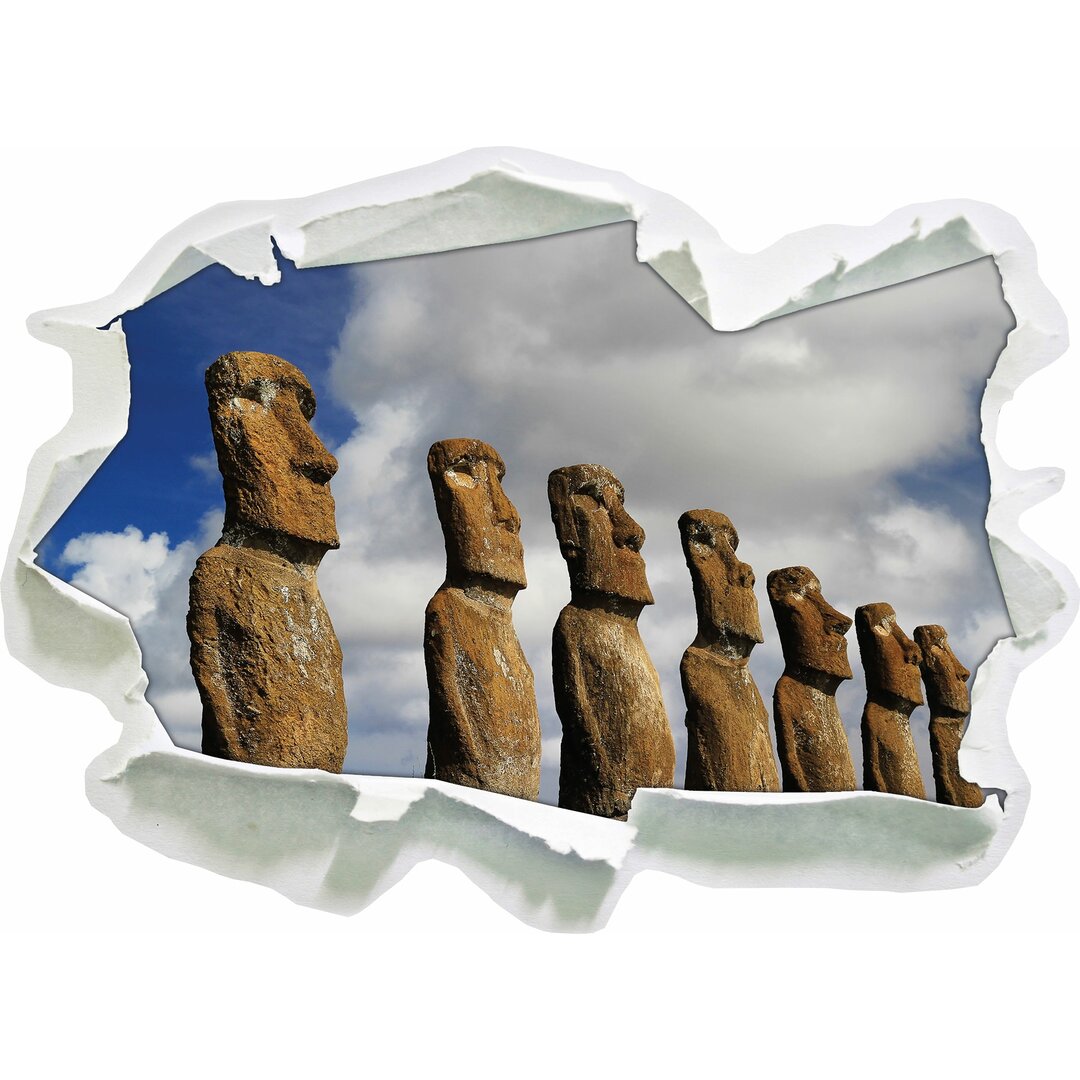 Moai Statuen auf der Osterinsel Wandaufkleber