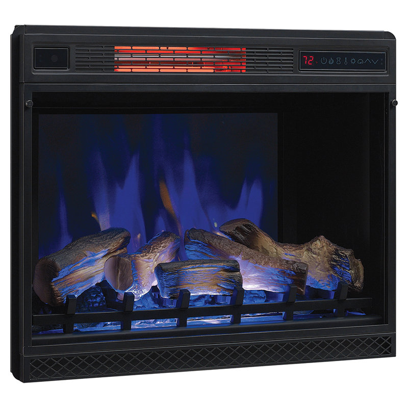 Insertion de foyer électrique SpectraFire Plus, H 23,1 po x l 29,13 po x P 9,5 po, 3D SpectraFire Plus avec bûches