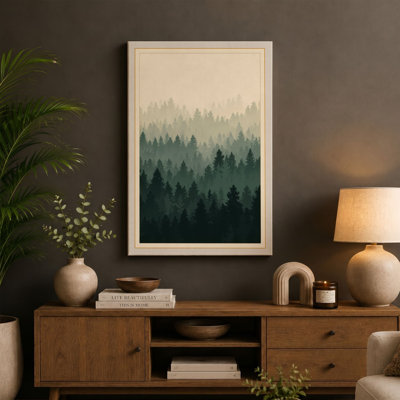 Quiet Northern Forest Scandinavian - Wrapped Canvas