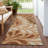 Machine Washable Indoor/Outdoor Chantille ACN2411 Botanical Rug-1935943373