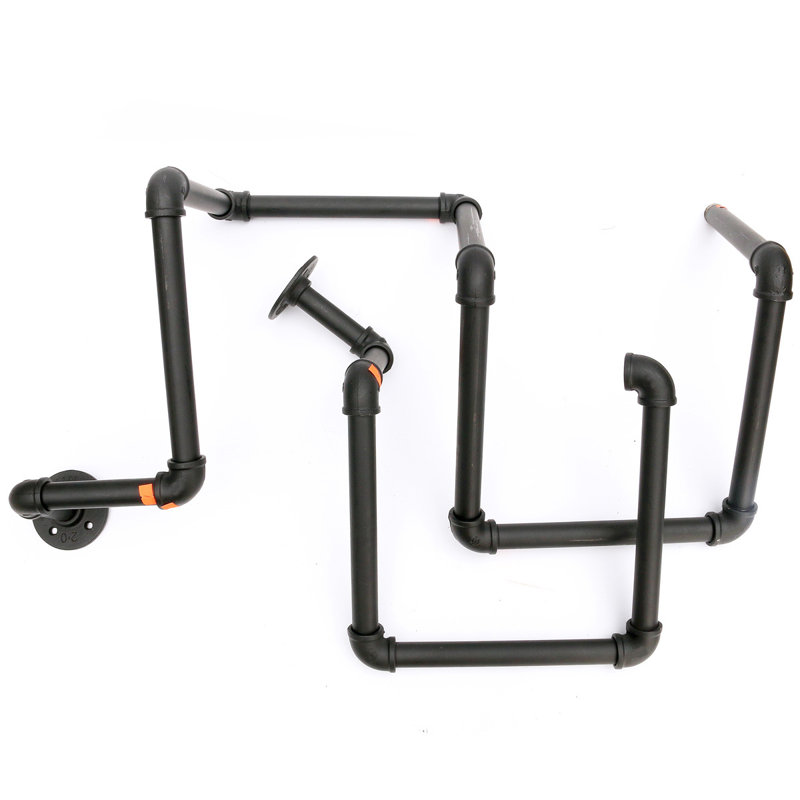 Fortenberry Square Metal Industrial Pipe Shelves