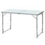 Table de camping pliante portative en aluminium facile à nettoyer