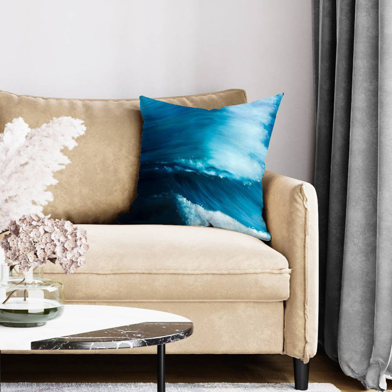 Unleashed Sea White Bedroom Poly Twill Throw | Home Decor