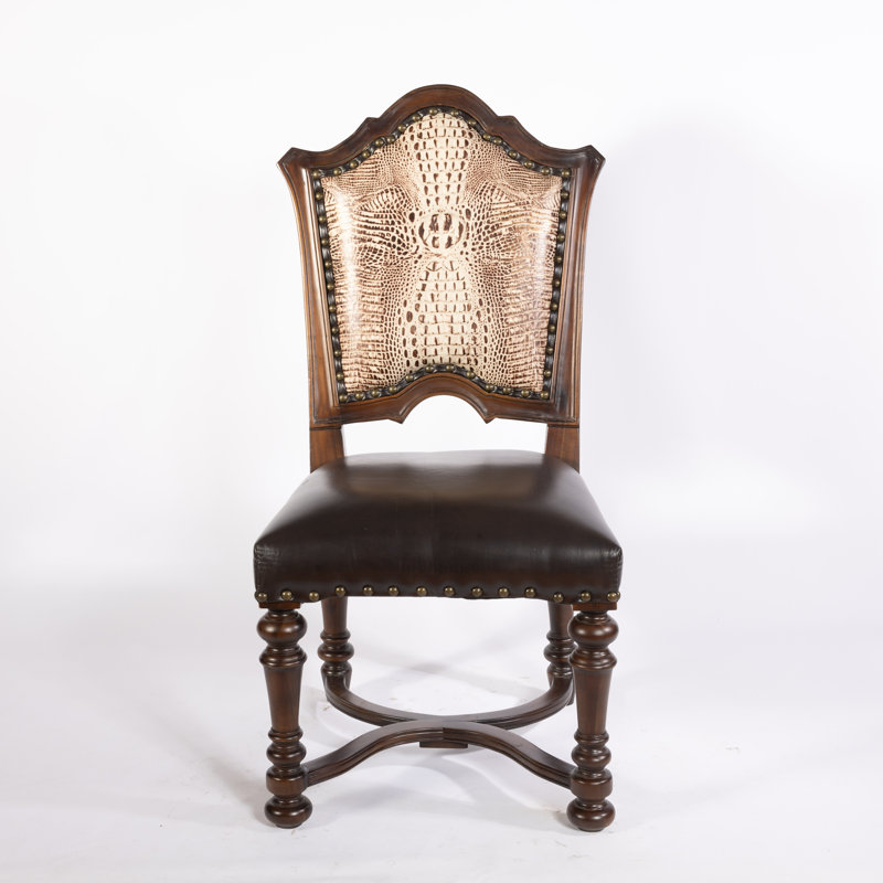Chaise d'appoint en cuir Beazer, Blanc