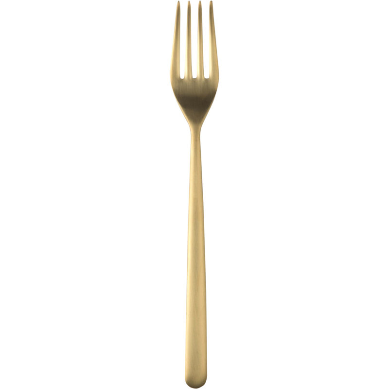 Linea Dessert Fork - 24 Pieces, Ice oro