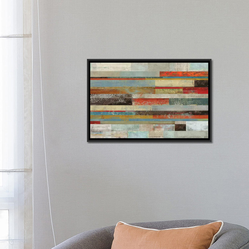 « slide », impression sur toile, H 18 po x l 26 po x P 1,5 po, Toile avec cadre noir, Pas de tapis