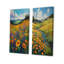 Ensemble de 2 pièces d'art fleurs jaunes en fleurs d'été «Meadow Breeze I»-1434382739-1434382738-1434382749