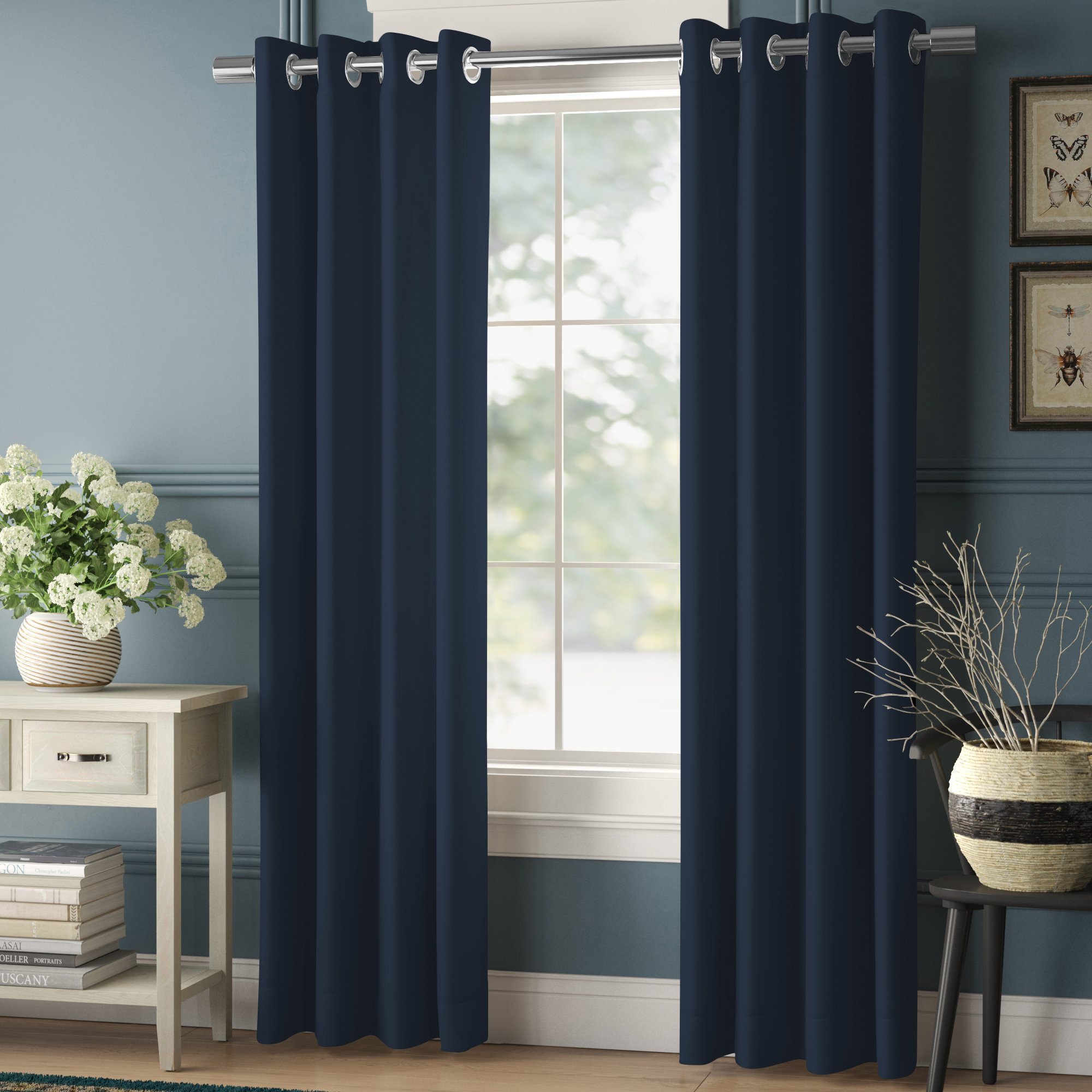 Schaeffer Blackout Curtain, Light Pink, 52" W x 96" L