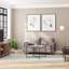 Compact Upholstered Tufted Loveseat With Wooden Legs-88754090