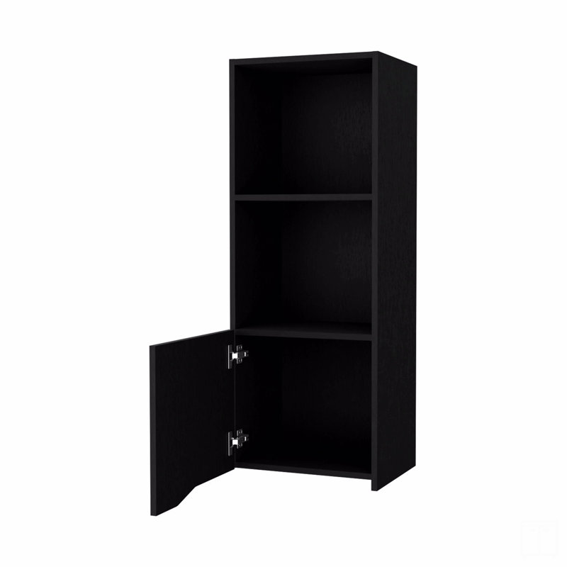 Armoire murale à une porte, Noir