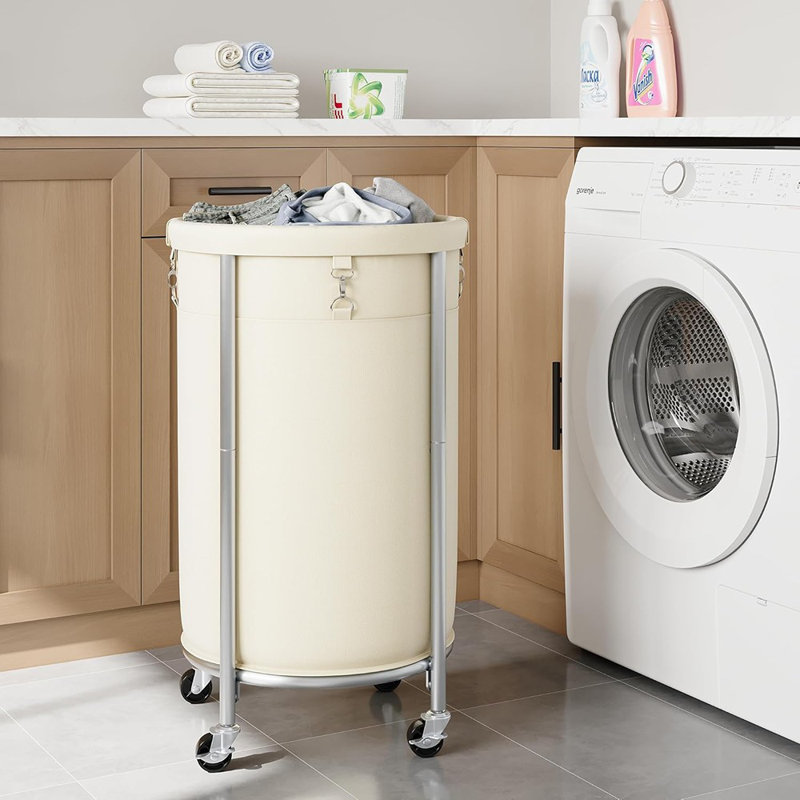 Panier à linge avec roulettes, panier à linge roulant de 110 L, ...