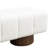 White Boucle Upholstered Bench With 300 Lbs Weight Limit, 50" Long, 17" High, No Assembly, For Dining And Living Areas Capacity, Floor - Protecting, Bedroom Entry-1872650303