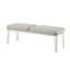 Banc rembourré avec pieds en acrylique Boucle