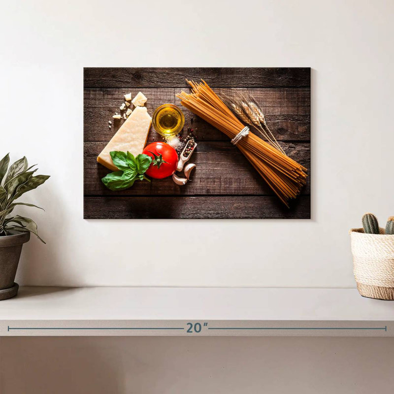 Yarlin Fresh Spaghetti Ingredients, 8" H x 12" W