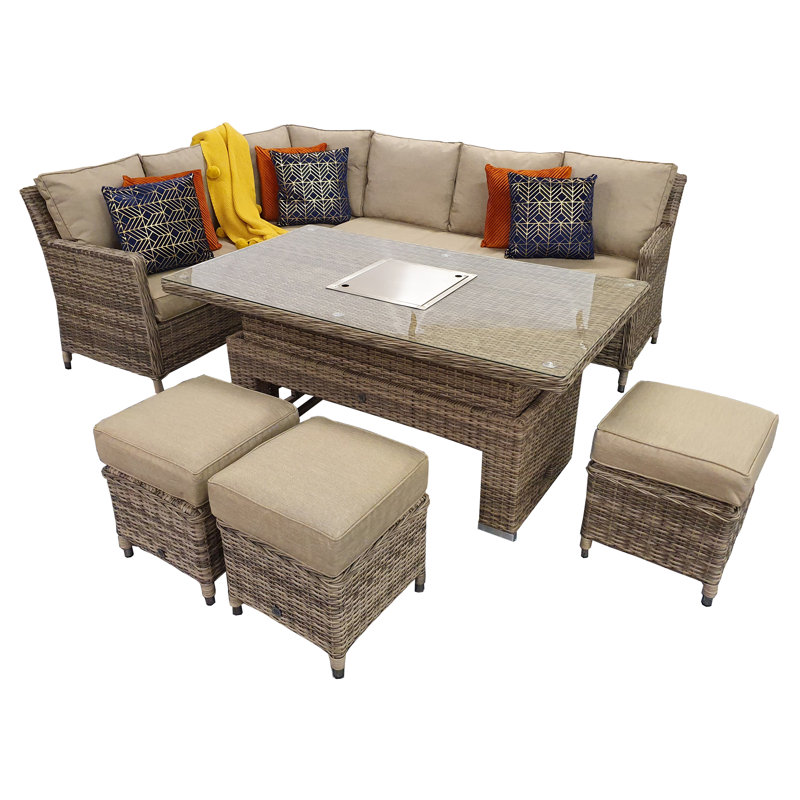 Edwina 9 Seater Dining Set with Cushions