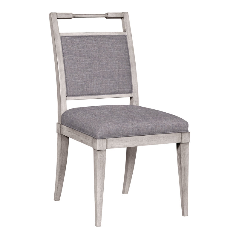 Chaise d'appoint Maria, Chenille nomade ardoise Crypton®, Gris tourterelle