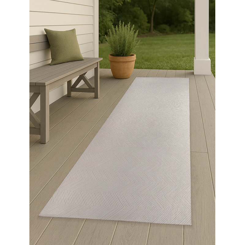 Chevy Thin Non-Slip Outdoor Rug, Runner 2'6" x 8'
