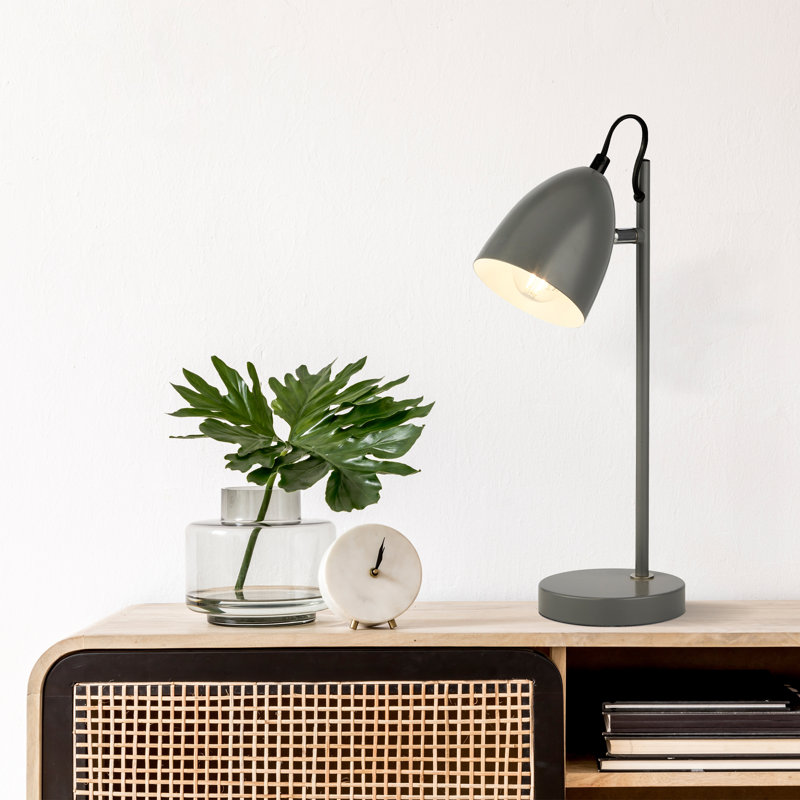 Millste Metal Desk Lamp, Grey
