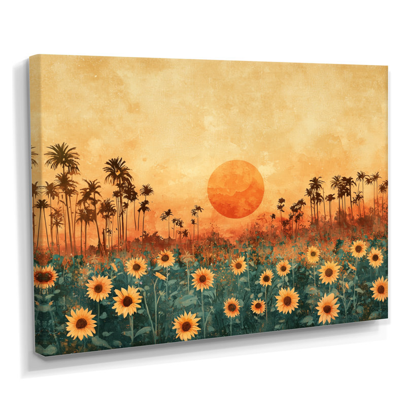 Dovid - Floral Wall Art, H 12 po x l 20 po, Toile tendue, Ne s’applique pas