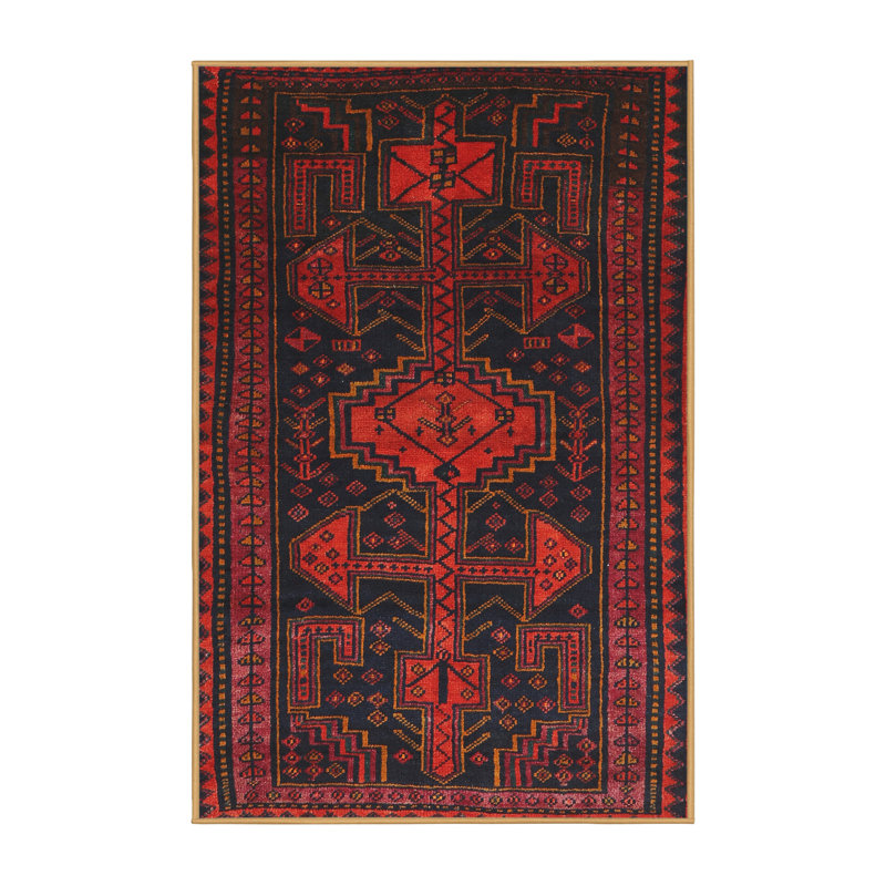 Tapis rouge à motif sud-ouest, Rectangle 8 pi x 12 pi