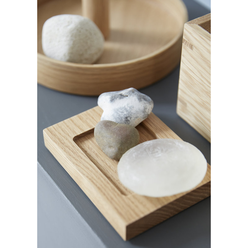 Ayven Soap Dish, Natural Oak