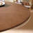 Walnut Round Solid Wood Dining table-2093633018