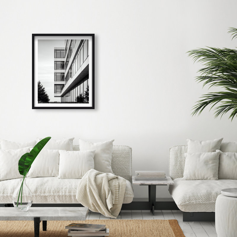 Glass Labyrinth II Framed Graphic Art, 25.5"H x 21.5"W, Black Shadowbox