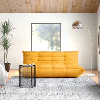 Armless Bean Bag Chair 3-Seat Togo Soft Armless Fireside Chair