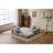 Comfy Floor Couch Bed With Chenille Fabric, Grey, 3 - Seat, Memory Foam, For Living Room Grey Compression Armrest, Convertible Design, Material, Foam-1902679596
