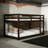 Twin Over Twin Solid Wood Bunk Beds With Ladder-1554300633
