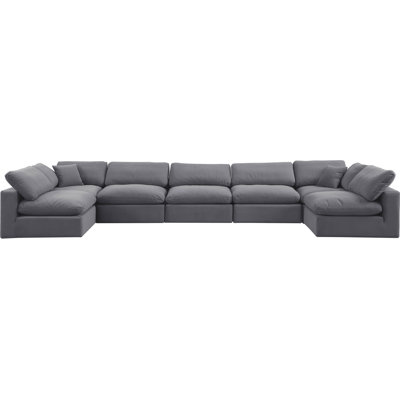 Ivanne Velvet U-Shaped Sectional Reversible