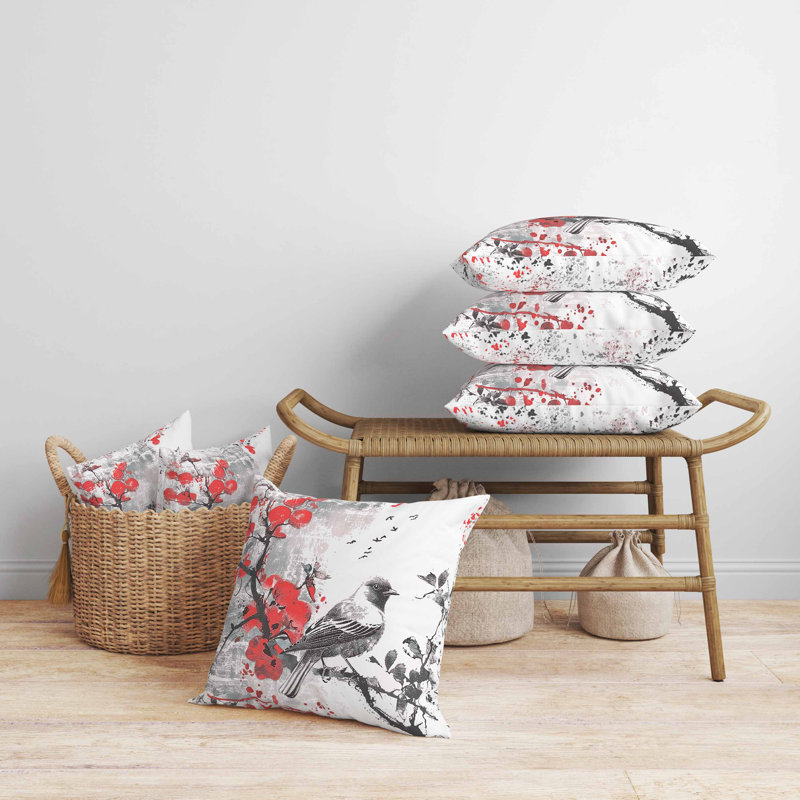 Coussin Winter, Gris, Carré 26 po