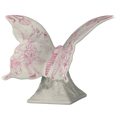 7" Dolomite Butterfly On Pedestal
