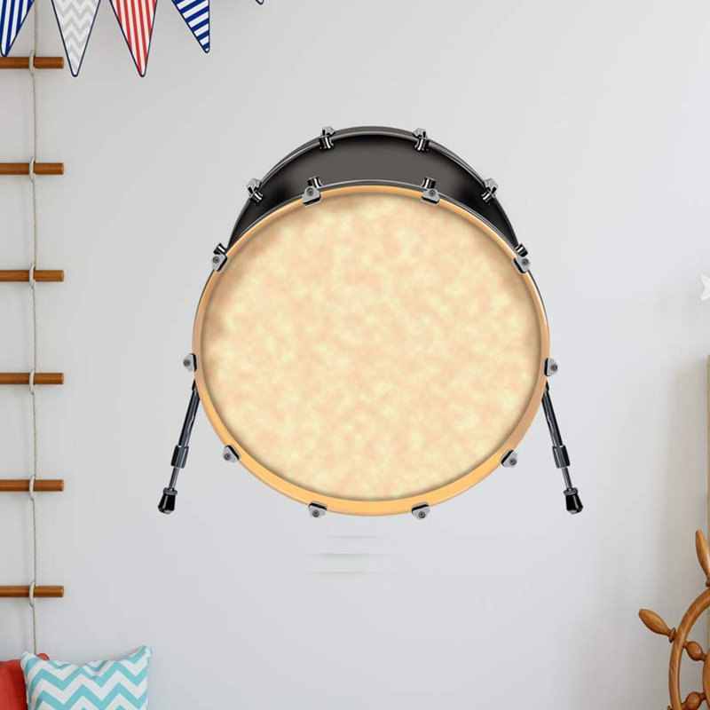Décalcomanie murale tambour bass Offline, H 28 po x l 30 po