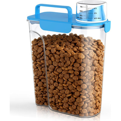 Dog Cat Food Storage Container, 5-7Lbs Pet Food Containers, Airtight Cat Food Container