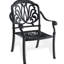 Mobilier de patio noir avec coussins - structure en aluminium, corrosion, conception ergonomique toutes saisons, sièges confortables résistants aux intempéries