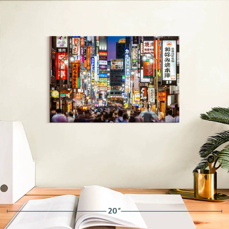 Shinjuku bondé à Sir Sirky, H 8 po x l 12 po