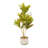 30'' Faux Crotons Plant in Cement Pot