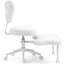 Chaise ergonomique pour le bureau, beige, soutien lombaire, coussin à hauteur réglable, tissu court, base en bois de peuplier, rembourrage en mousse, métal et fabrication, mouvement à 360 °, chaise de bureau de conception moderne,