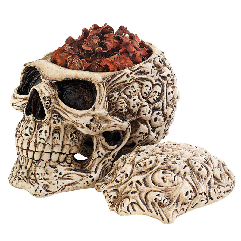 Boîte décorative sculpturale crâne skull soul